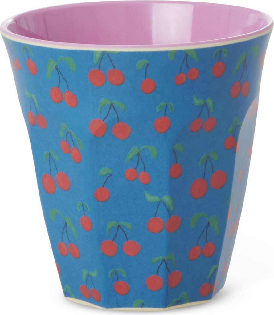 Rice Melamin Becher Medium - Kirschen Print