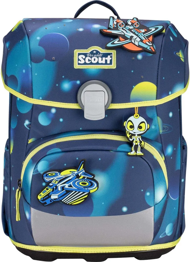 Scout Neo Planets : Sac d'école LED bleu marine - Set complet 4 pièces - 2