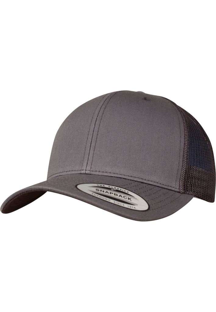 FLEXFIT 6606 | Retro Trucker Cap / Kappe / Mütze / Hut - Farbe: Dark Grey - Größe: One Size