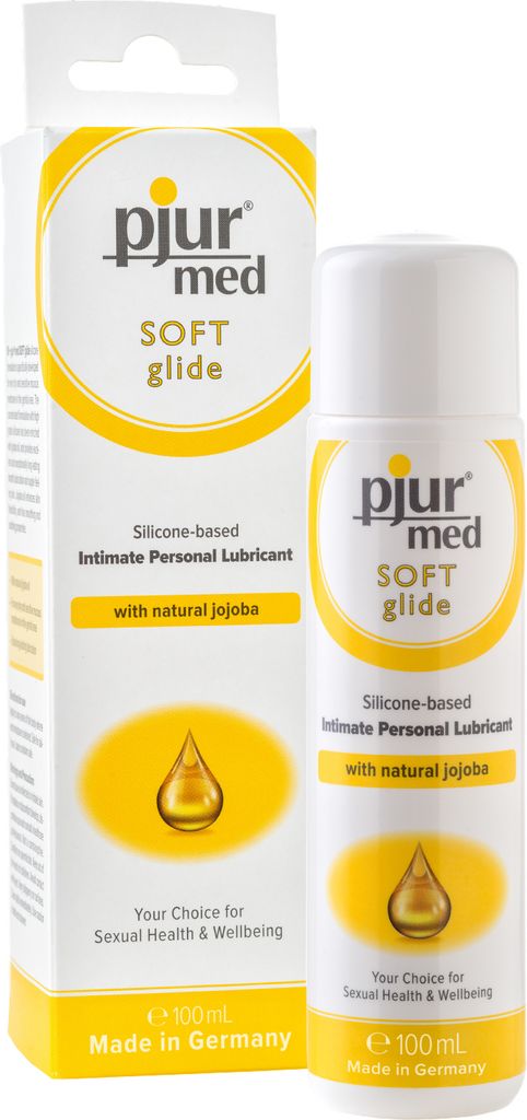 pjur med SOFT glide - Medizinisches Gleitgel mit Jojobaöl auf Silikonbasis - für trockene und sensible Schleimhaut (100ml)