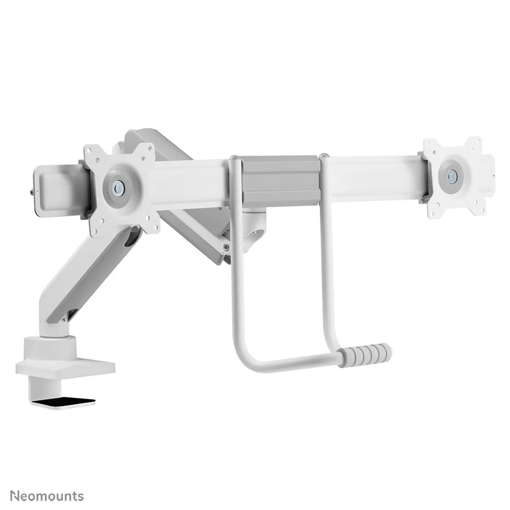 Libérez de l'espace avec le Support 2 Écrans Neomounts TIS Blanc 17-32" - 4