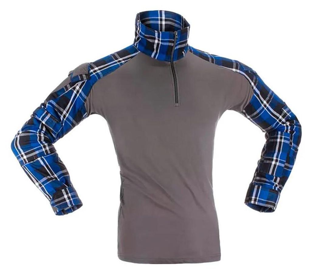 Invadergear Flannel Combat Langarm-t-shirt Grau 2XL Grau 2XL
