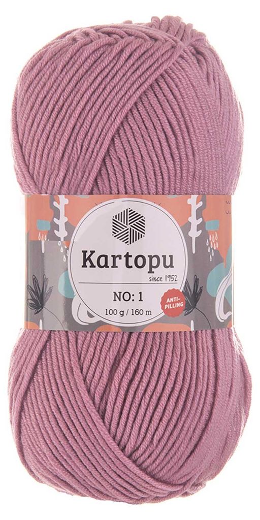 100g Strickwolle Kartopu NO 1 hellviolett