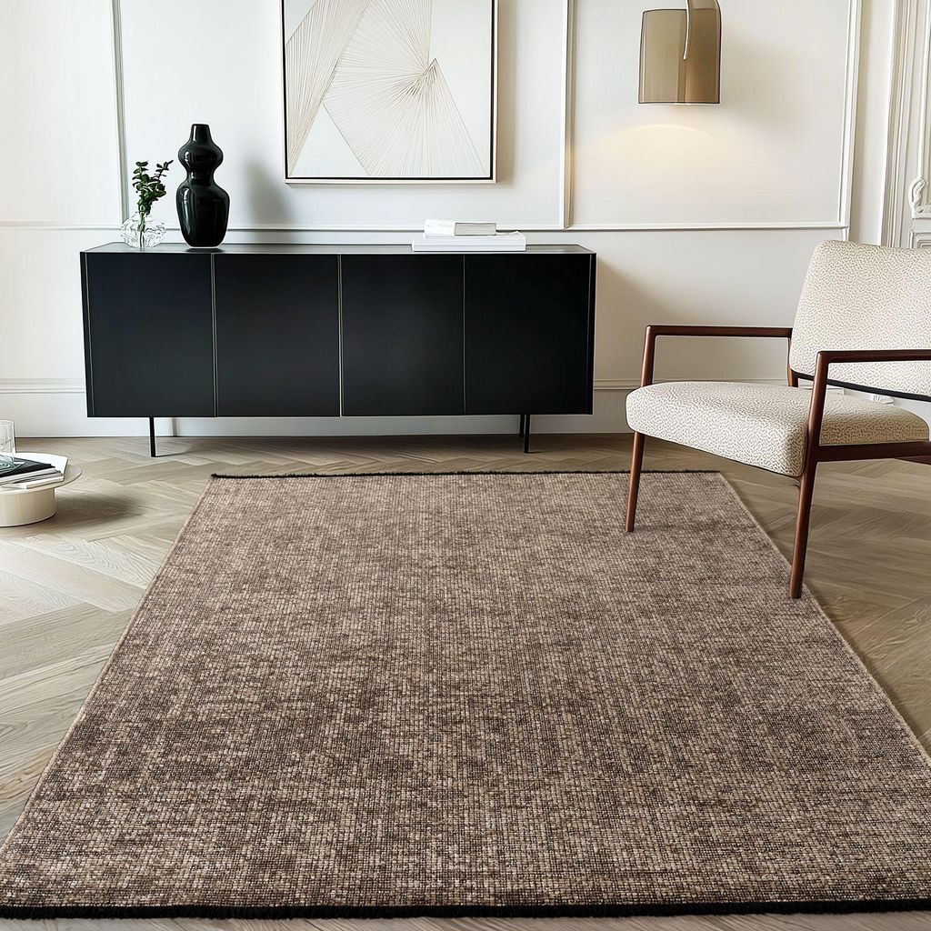 Carpetsale24, Baumwolle Teppich Chenille Waschbar, Boho-Stil, Rutschfest & Weich, für Wohnzimmer, Schlafzimmer, Grösse: 120x170 cm