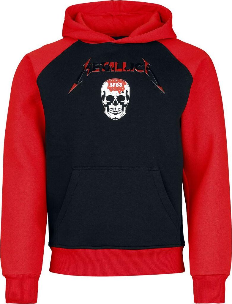 Metallica Kapuzenpullover Herren Logo schwarz/rot XXL Produktbild 