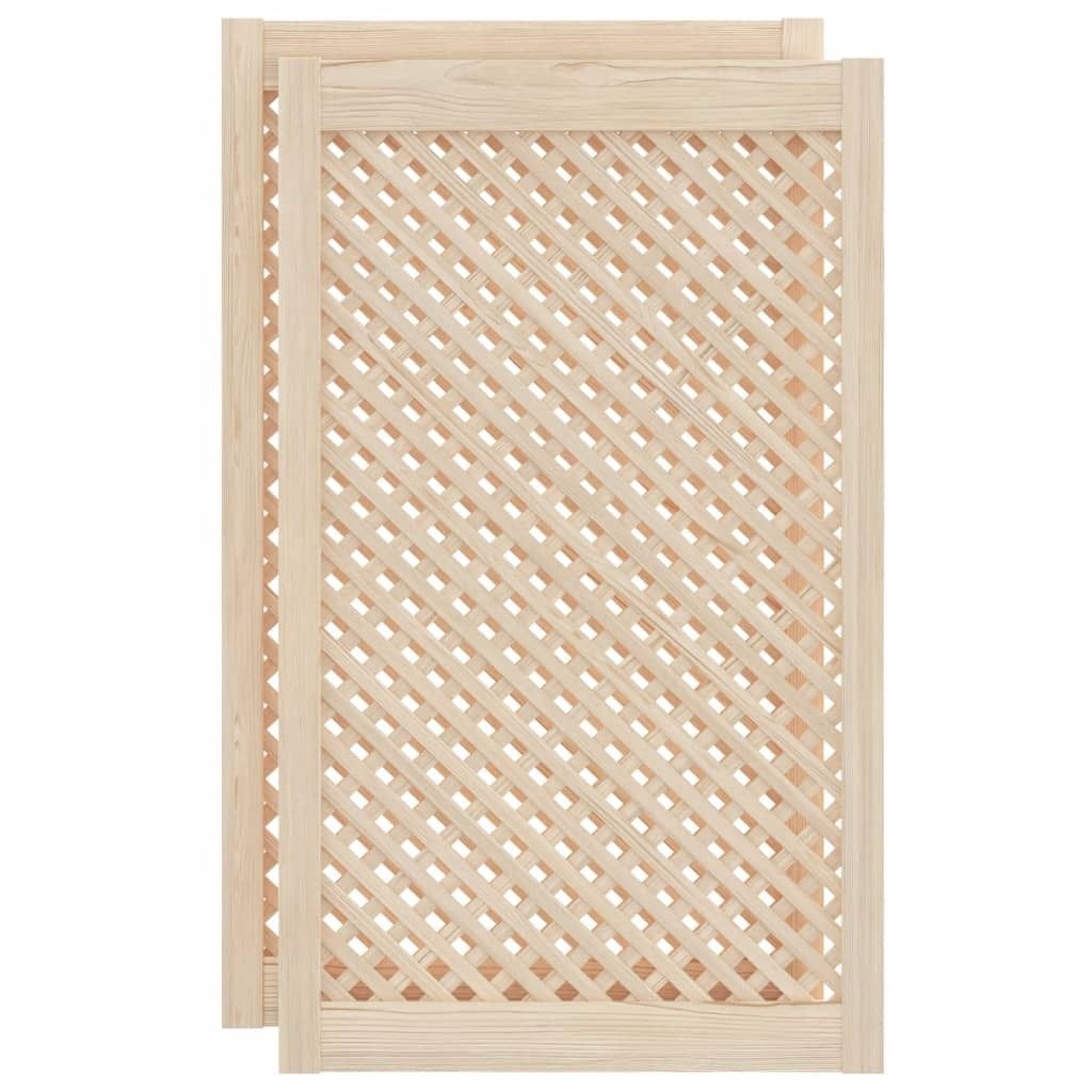 vidaXL Dveře šatní skříně 2 ks. Mřížkový design 59,5x99 cm Obrázek produktu 
