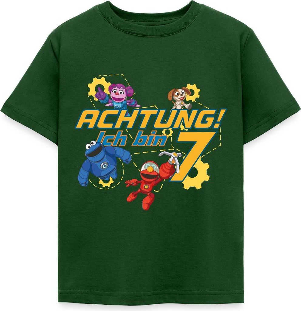 Spreadshirt Mecha Builders Kinderhelden Technik Teamwerk Spaß Kinder T-Shirt, 110/116 (5-6 Jahre), Forstgrün