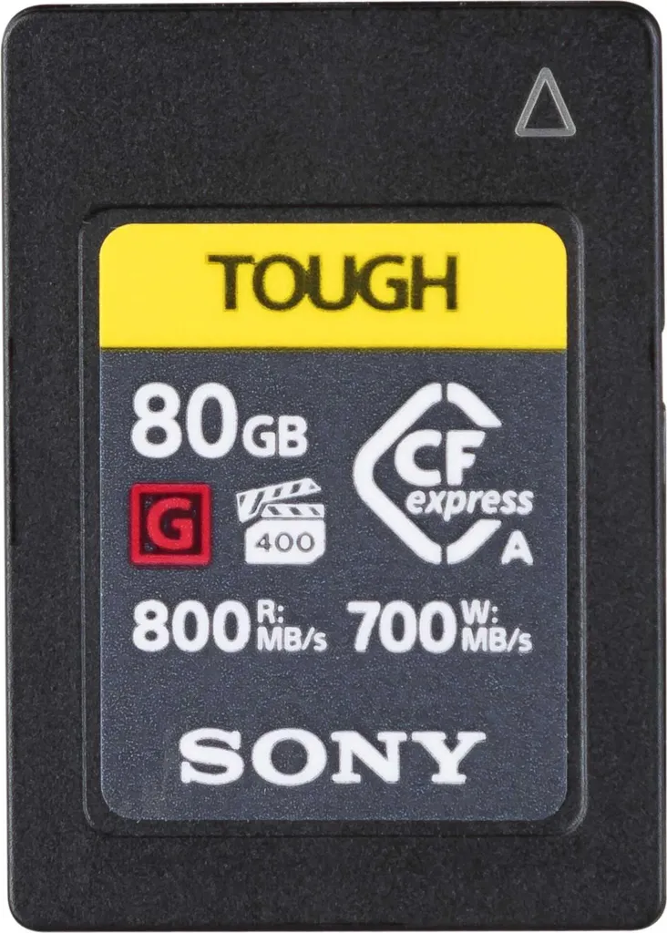 Carte Sony Cfexpress Type A 80 Go pour Rafale Photo et Vidéo de Sport