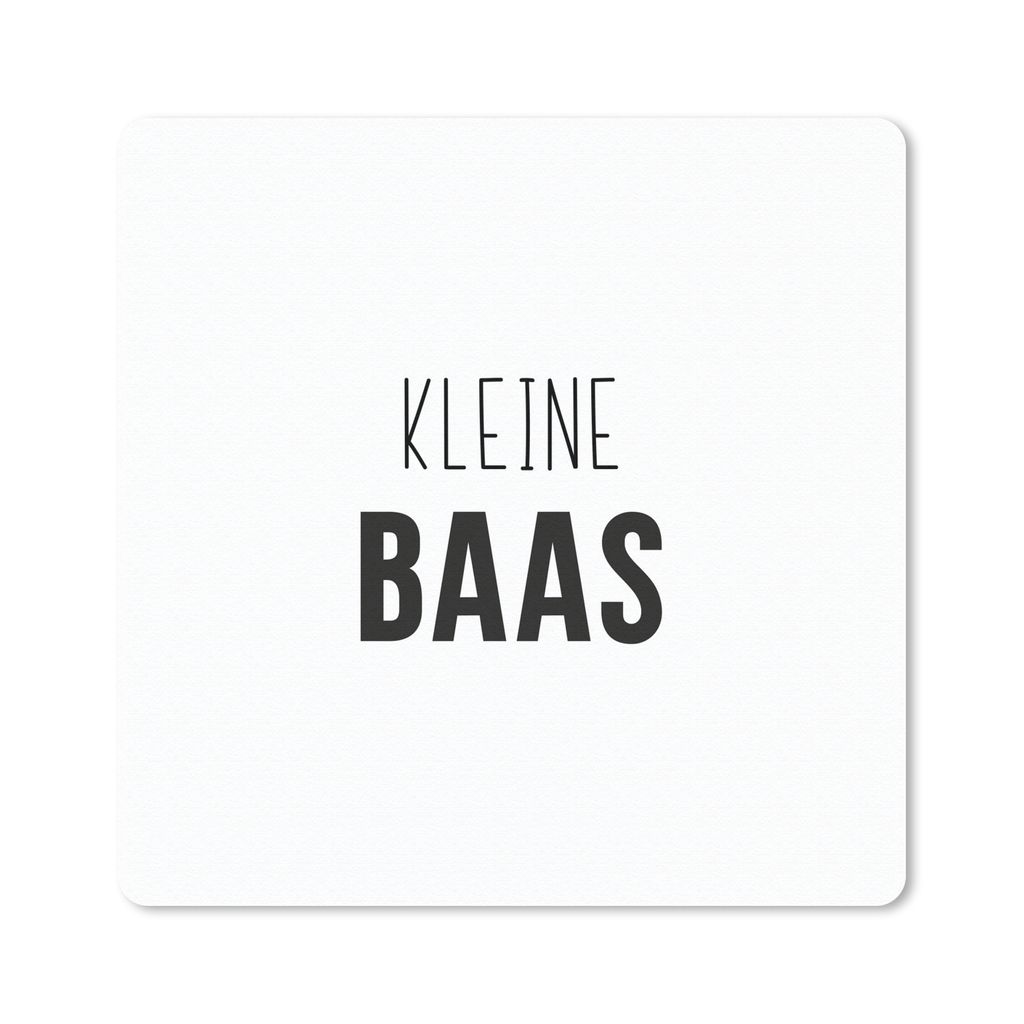 MuchoWow Mauspad Mousepad Sprichwörter - Kleiner Chef - Kinder - Zitate 20x20 cm - Mousepads - Maus Mat - Pad - Mausunterlage - Desk Mat - Burea...