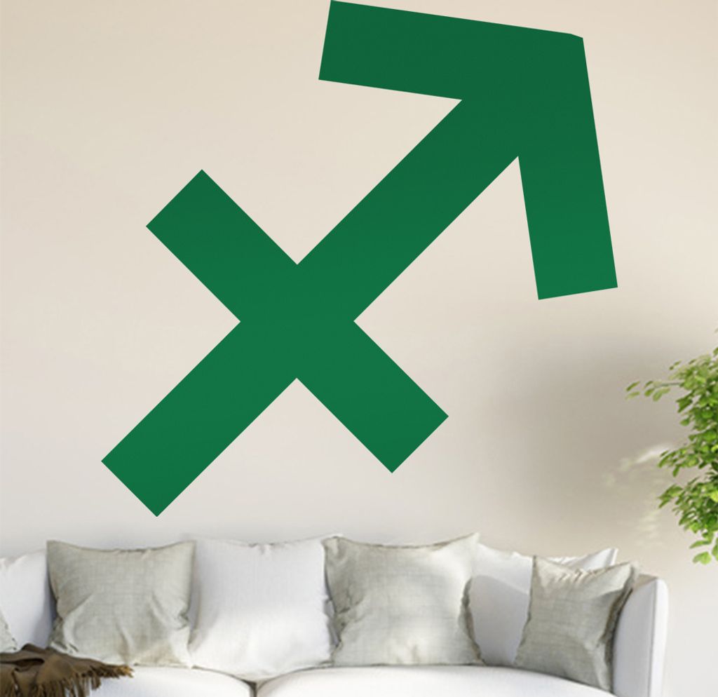 Sternzeichen: Schütze Wandtattoo in 6 Größen - Wandaufkleber Wall Sticker - Dekoration, Küche, Wohnzimmer, Schlafzimmer, Badezimmer