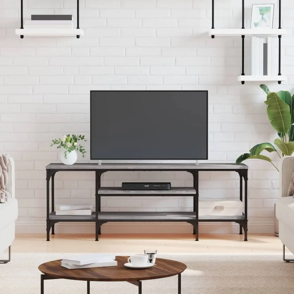Mobile TV Industrial 2025 Grigio Sonoma 121x35x45 cm | Wood & Iron