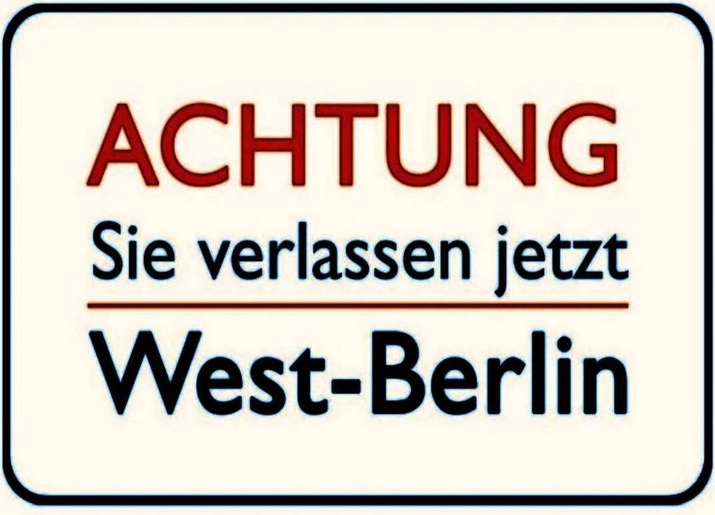 vianmo Holzschild 30x40 cm Achtung Sie verlassen Berlin