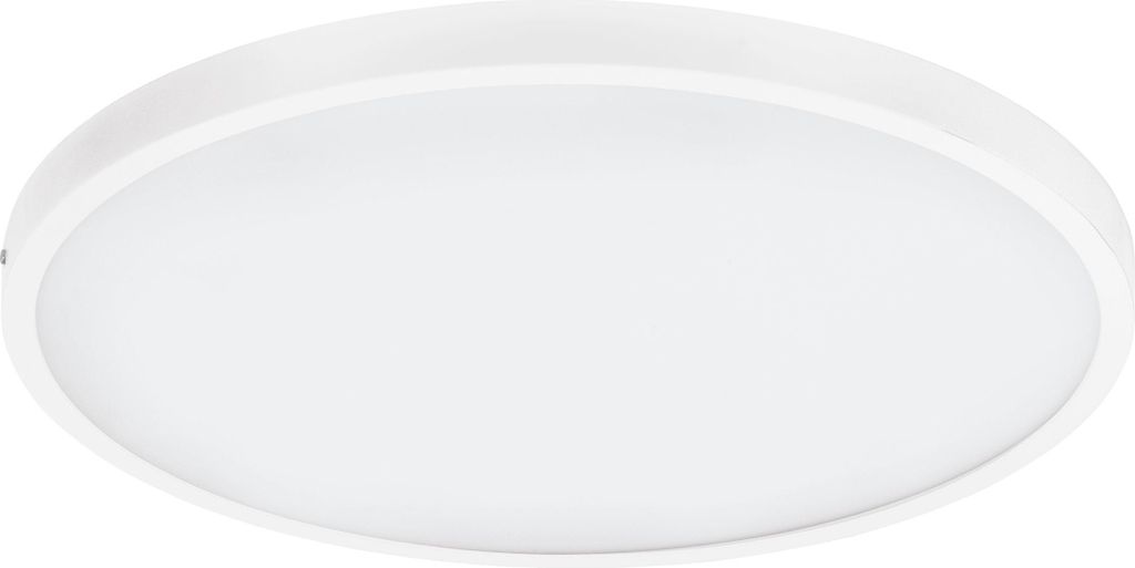EGLO LED Deckenleuchte Fueva 1, 1 flammige Deckenlampe, Material: Aluminium, Kunststoff, Farbe: Weiß, Ø: 50 cm, warmweiß