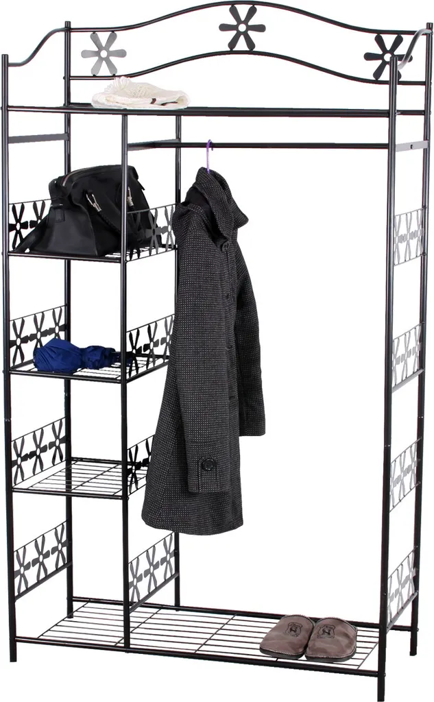 Vestiaire métal Genève avec penderie et étagères, dimensions 172x100x43cm