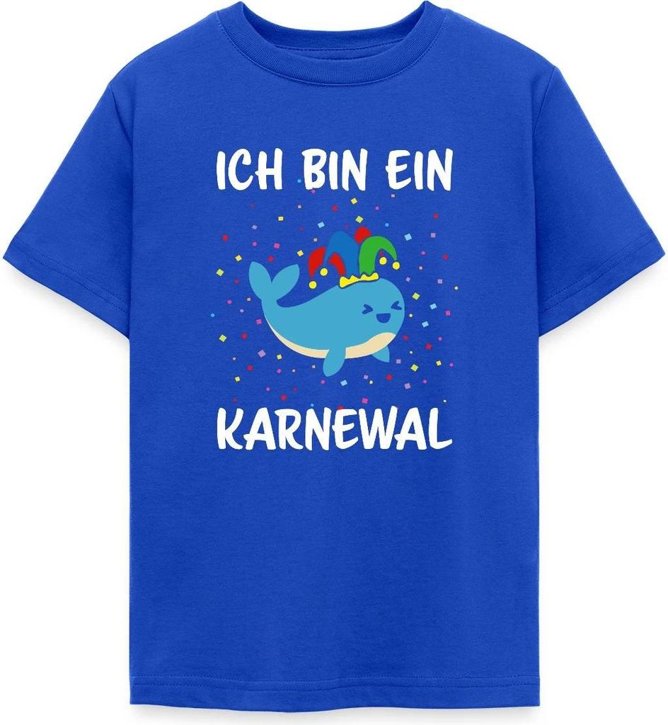 Spreadshirt Ich Bin Ein Karnewal Wortspiel Karneval Teenager T-Shirt, 152/164 (12-14 Jahre), Royalblau
