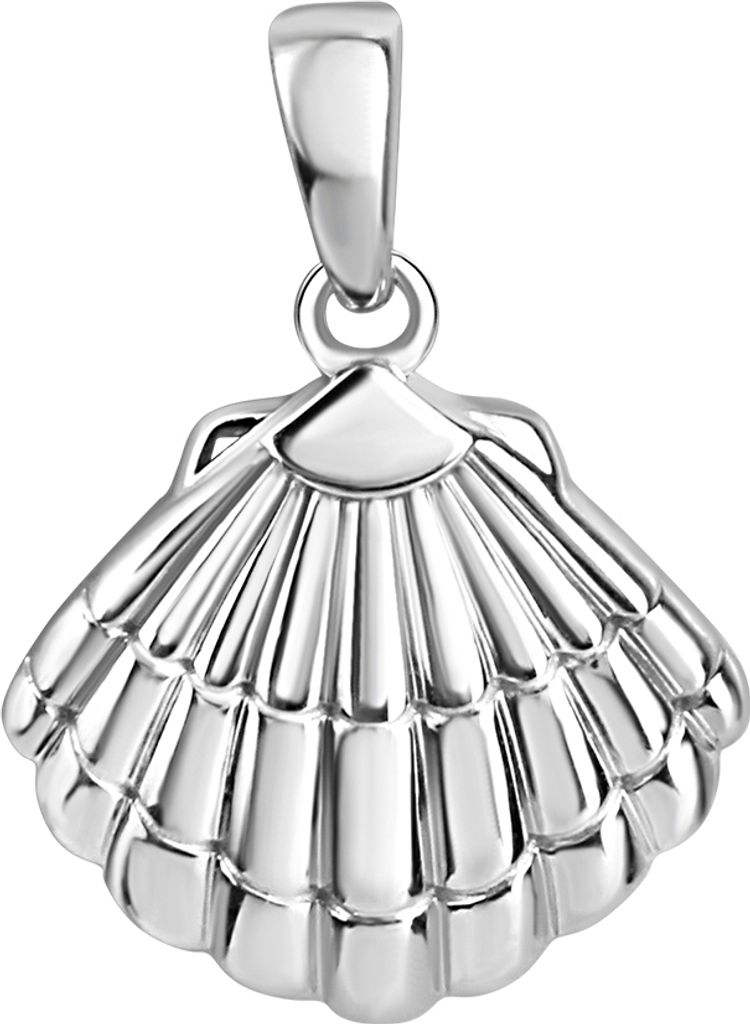V Anhänger 925/- Sterling Silber 1,8cm weiß 341240130