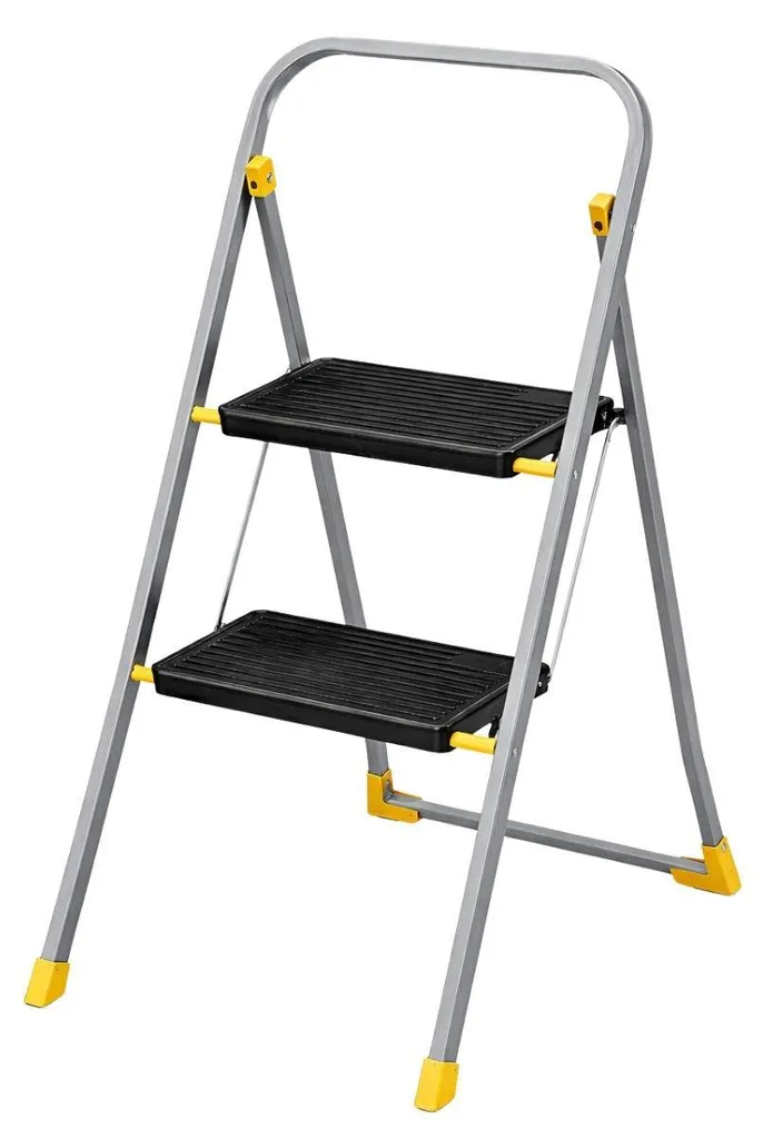 Escabeau 2 marches Charge 150kg avec Pieds Anti-dérapants Modèle INTEC