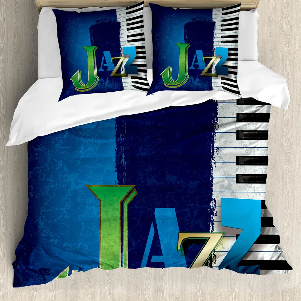 Set Letto Jazz Music ABAKUHAUS 155x220 cm | Microfibra Anallergica