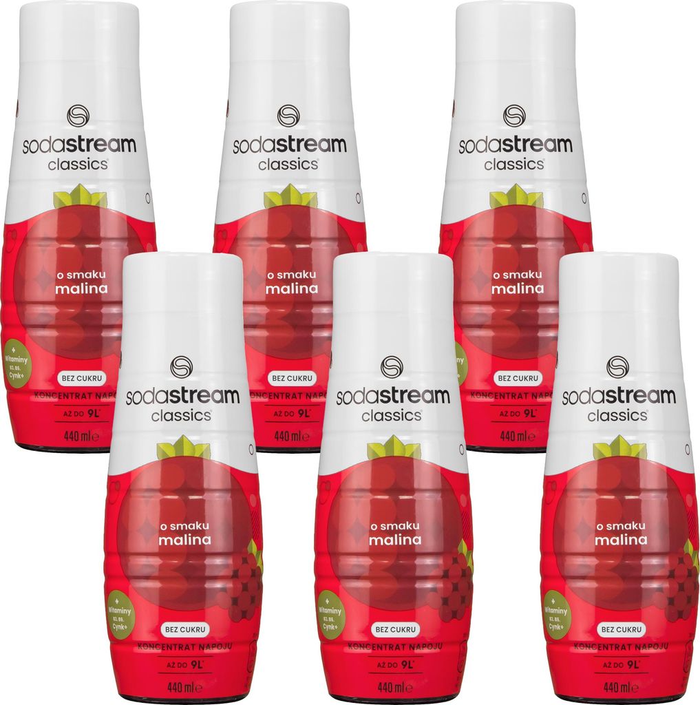 SODASTREAM Sirop de framboise sans sucre 440ml, concentré, Image du produit 