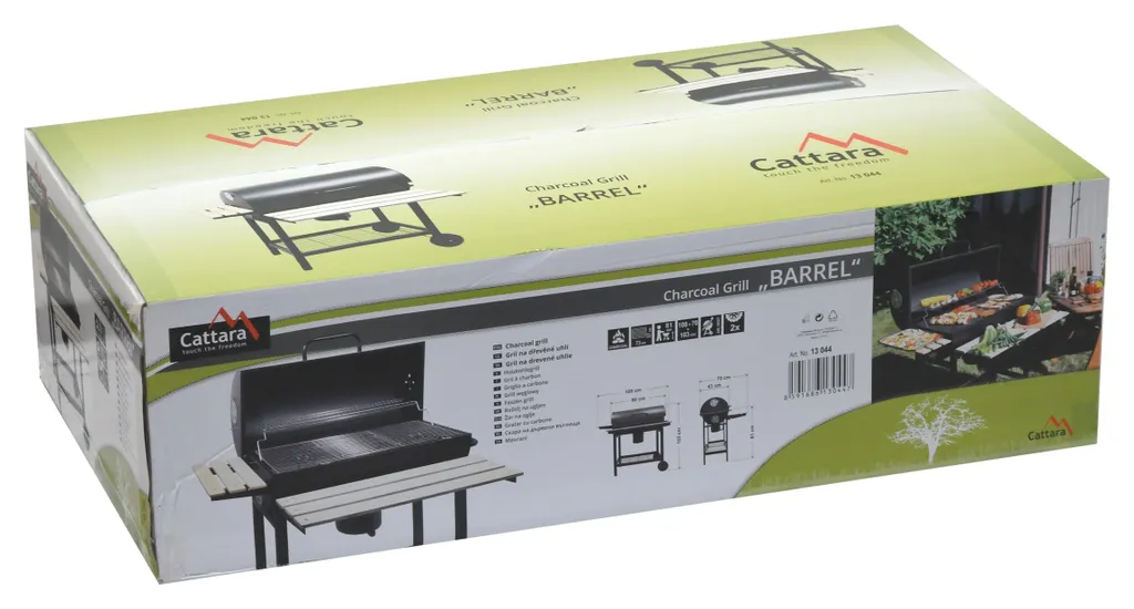 Gril à charbon BARREL Cattara 13044 avec ventilation et large surface - 10