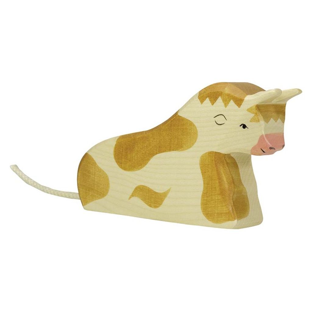 Holztiger 80008 Stier, liegend, braun (1 Stück)