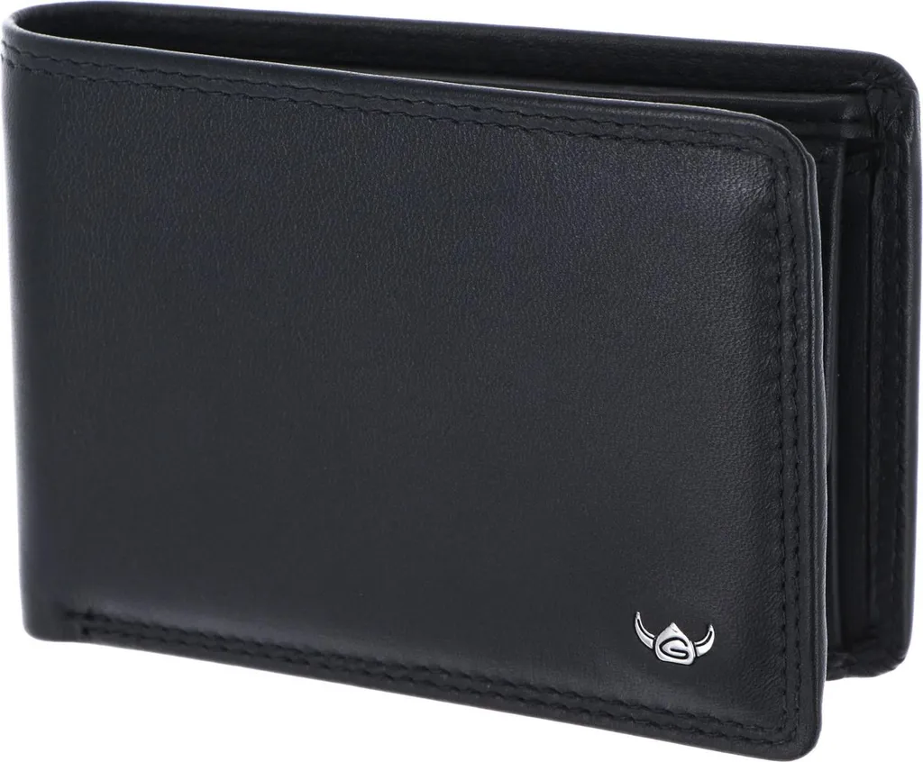 Regalo Uomo: Portafoglio Golden Head Polo 1194 in Pelle Nera