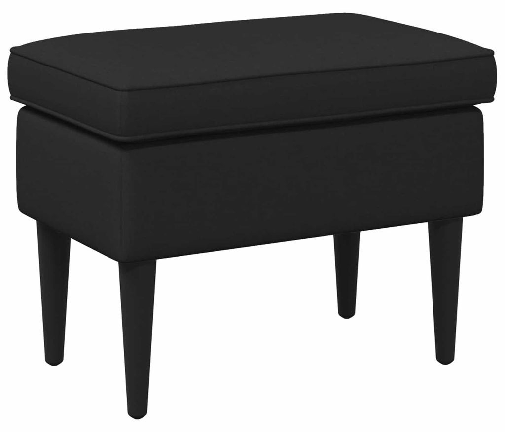 vidaXL Hocker Schwarz 55 x 35 x 41 cm Stoff