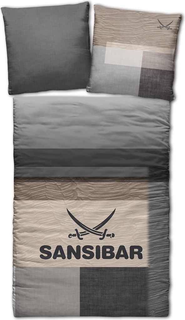 Bettwäsche Sansibar "Sunrise" (2 tlg), taupe, Kaufland.de