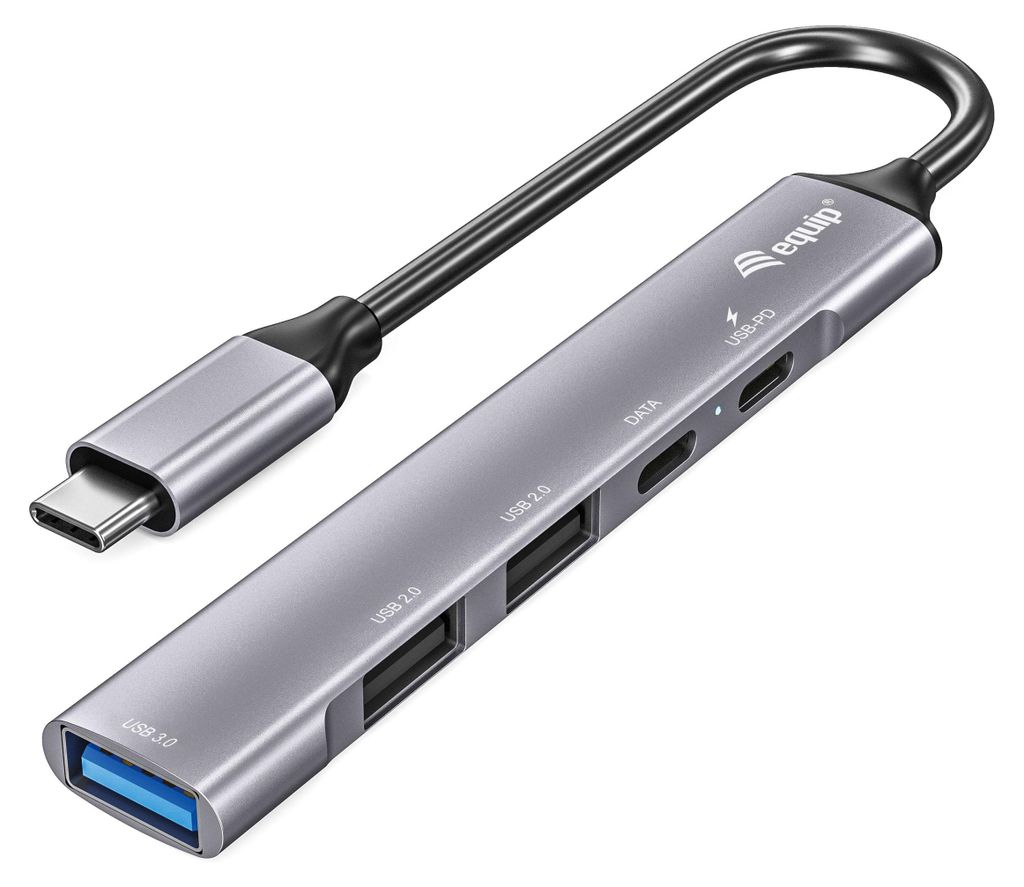Equip 5-Port USB 3.0/2.0 Hub mit USB-C 100W USB PD Produktbild 
