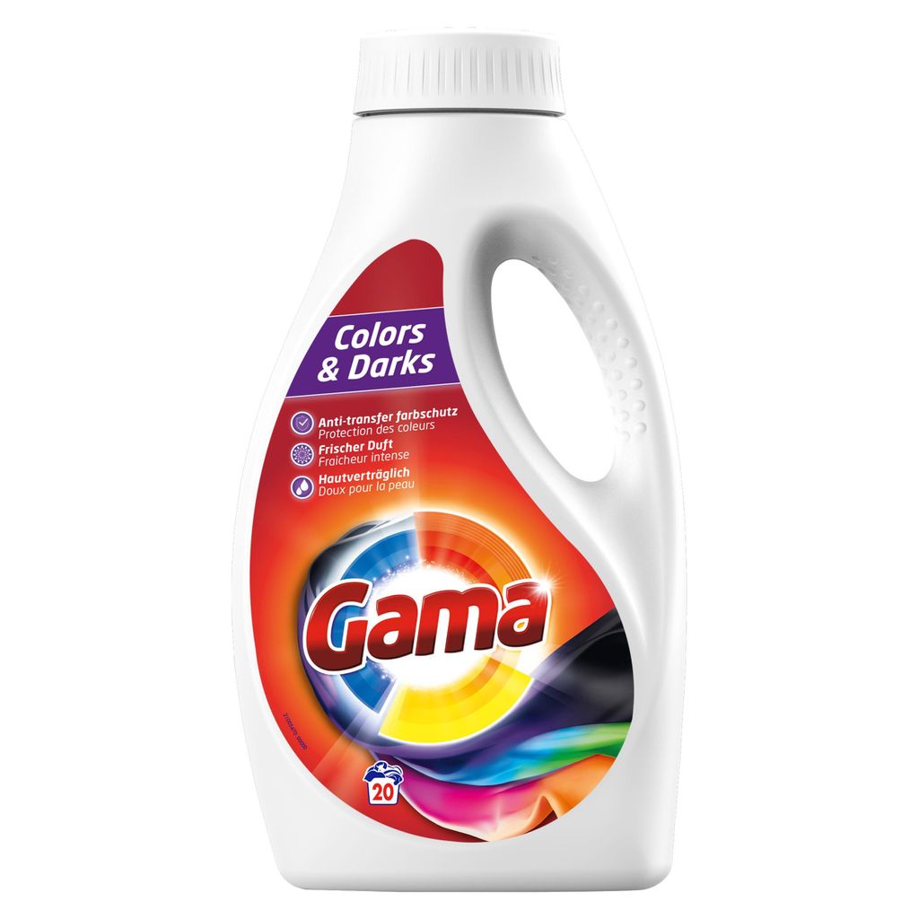 Gama Flüssigwaschmittel Color & Dark für 20 WL 1L (1er Produktbild 
