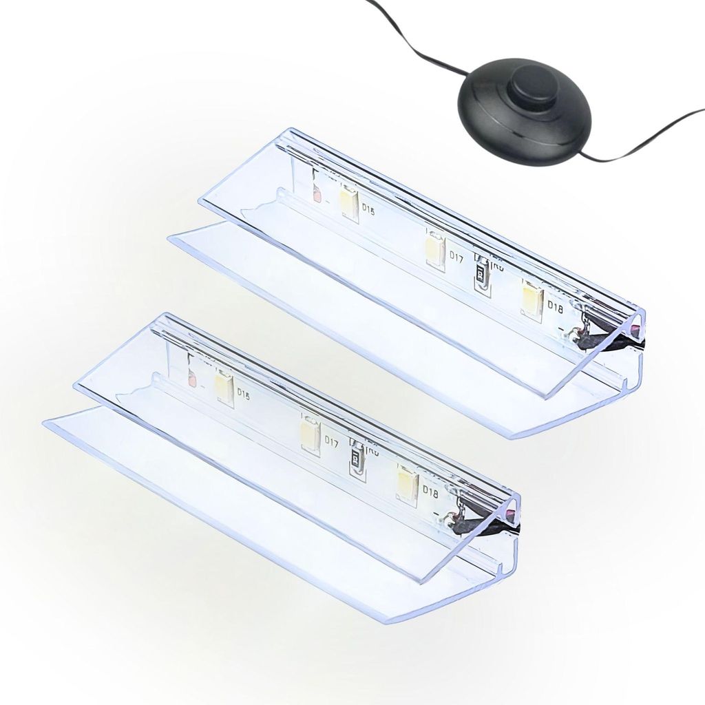 kalb | LED Glaskantenbeleuchtung Clip Set 3000K/5000K Produktbild 