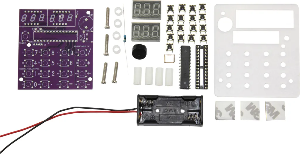 Kit soudure calculatrice programmable avec boîtier acrylique et piles - 5