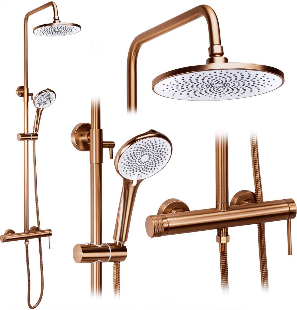 Set Doccia Rea Js-H7023Brg Rame Spazzolato Immagine del prodotto 