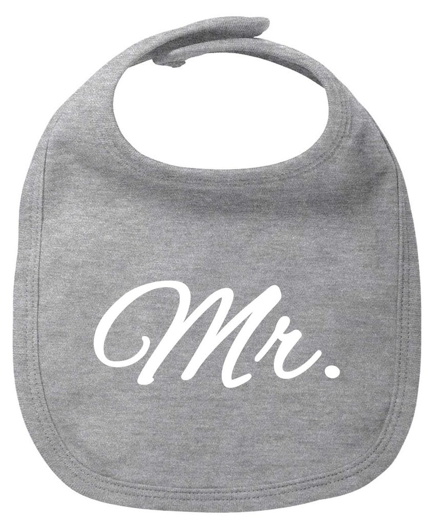 Huuraa Baby Lätzchen Mr. Schriftzug Heather Grey Produktbild 
