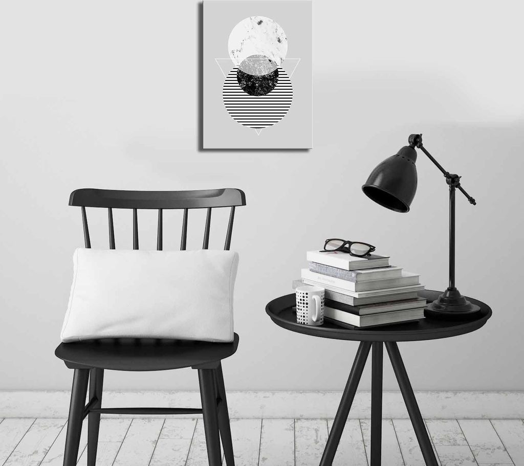 Wallity, 2838CIZC- CVT1402, Bunt, Leinwandbilder, 28 x 38 cm, 100% Wildleder -Leinwand