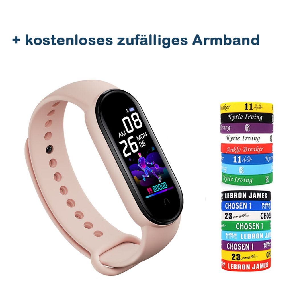 Sport Damen Smartwatch Smart Uhr Armband Sport Pulsuhr Blutdruck Fitness Tracker 