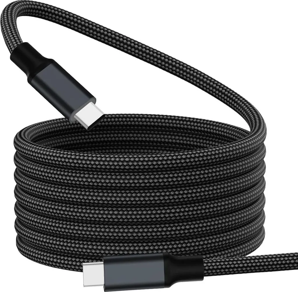 Câble Magnétique 2m pour MacBook et iPhone 15 Pro Charge 100W et Vidéo 8K