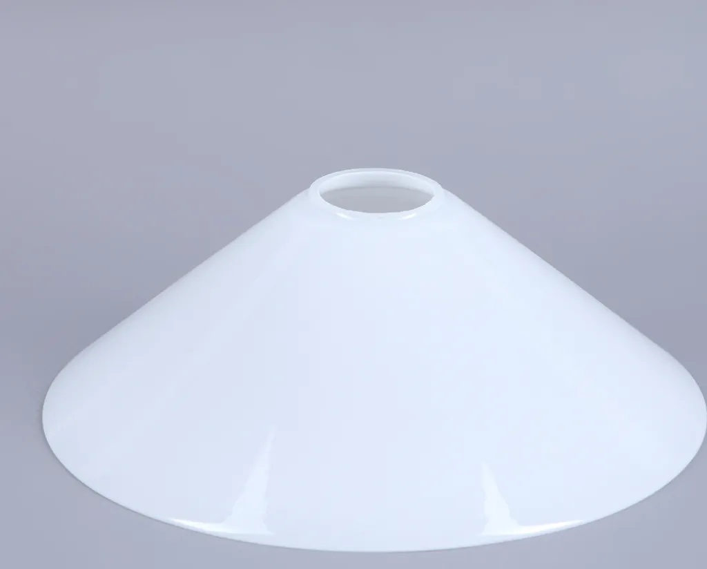Verre de lampe Vesta blanc opale Ø 250mm - Abat-jour pour luminaire