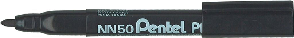 Pentel NN50, Čierna, Guličkové zakončenie, Čierna, Obrázok produktu 