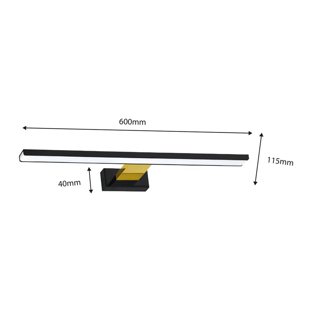 Applique LED Milagro Noir Or ML7885 - Solution Éclairage Design Chic - 4