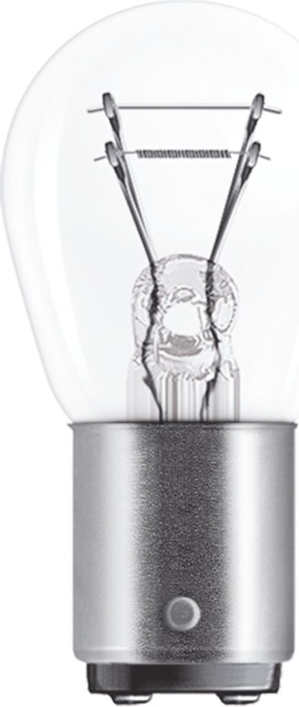 OSRAM ORIGINAL P21/4W Halogen, Bremslicht, Nebenschlussleuchte, 7225-02B, 12V PKW, Nebenschlussleuchte