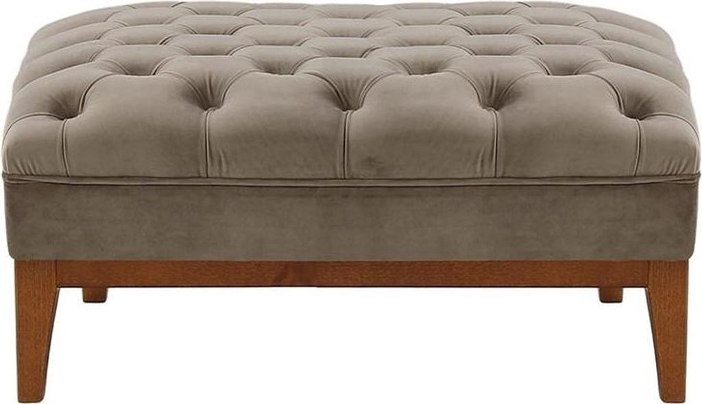 Polsterhocker Chesterfield Modern Wood-Velluto 17-aveo