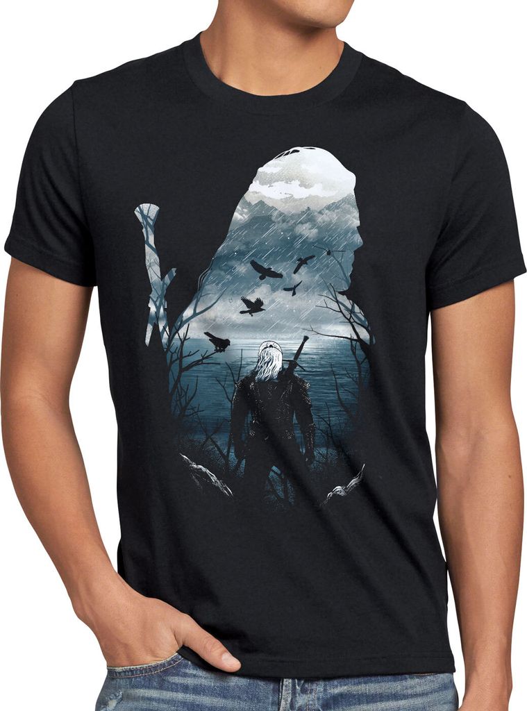 A.N.T. Vorhersehung des Hexers Herren T-Shirt temerien mittelalter