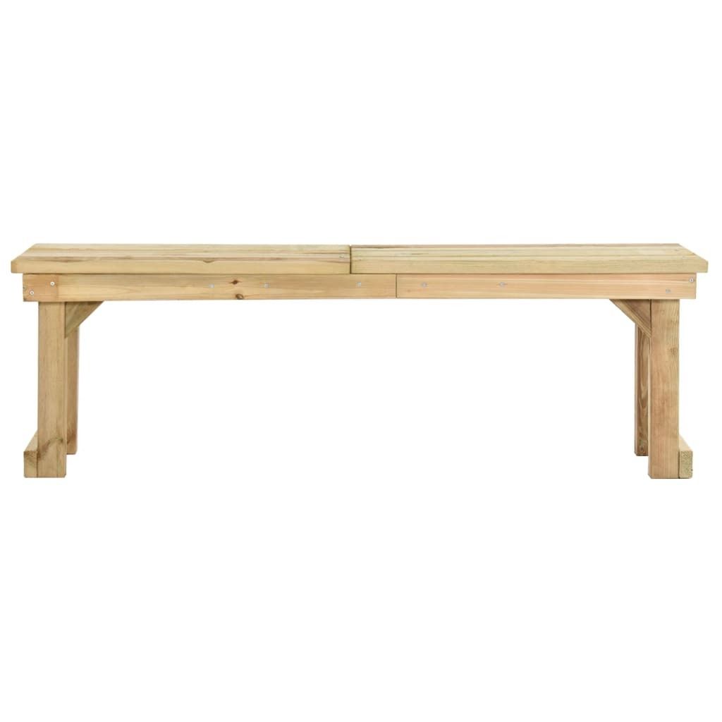 vidaXL Panchina da giardino 140 cm Legno di pino impregnato Immagine del prodotto 