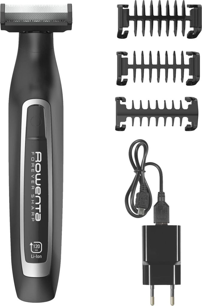Rowenta Forever Sharp Barttrimmer Nass & Trocken Schwarz, Produktbild 