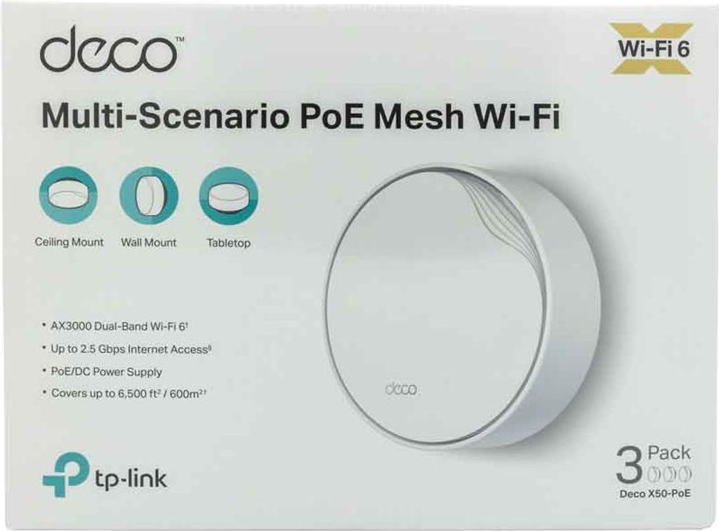 Dual-band (2,4 GHz/5 GHz) Wi-Fi 6 (802.11ax), wit, intern Productafbeelding 