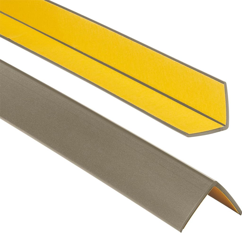 ProfiPVC Winkelprofil Selbstklebend Kunststoffwinkel aus PVC-Gummi, elastischer Kantenschutz, Eckschutzprofil, einfache Montage -30x30mm 0,90 m, M...