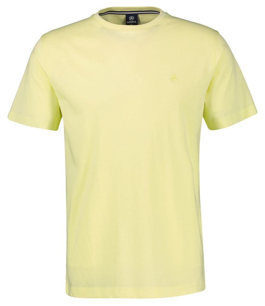 Lerros Übergrößen Basic T-Shirt hellgelb