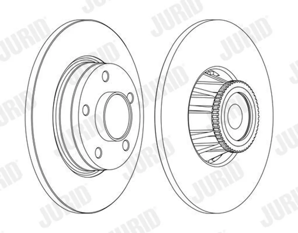 JURID 562365JC-1 Jeu de 2 Disques de Frein pour OPEL Vivaro A Fourgon