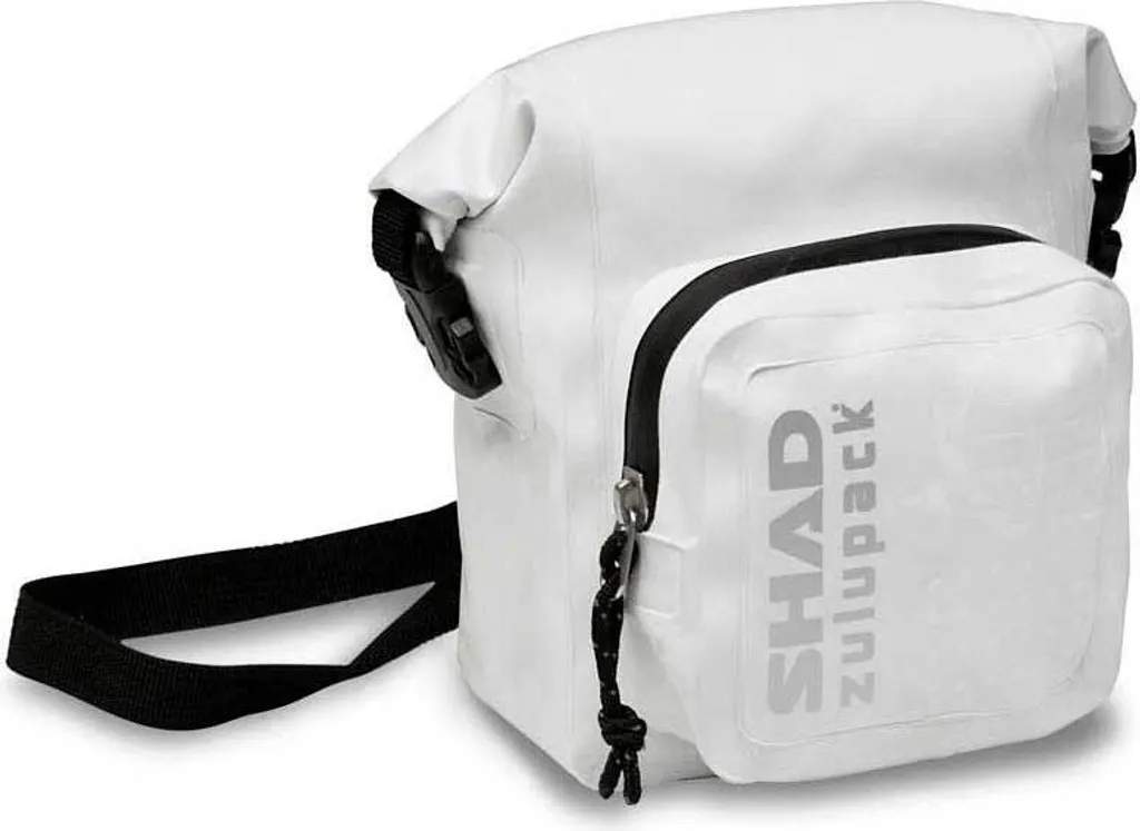 SHAD SB05 Petite Sacoche Étanche Blanche pour Moto et Scooter 2 Litres